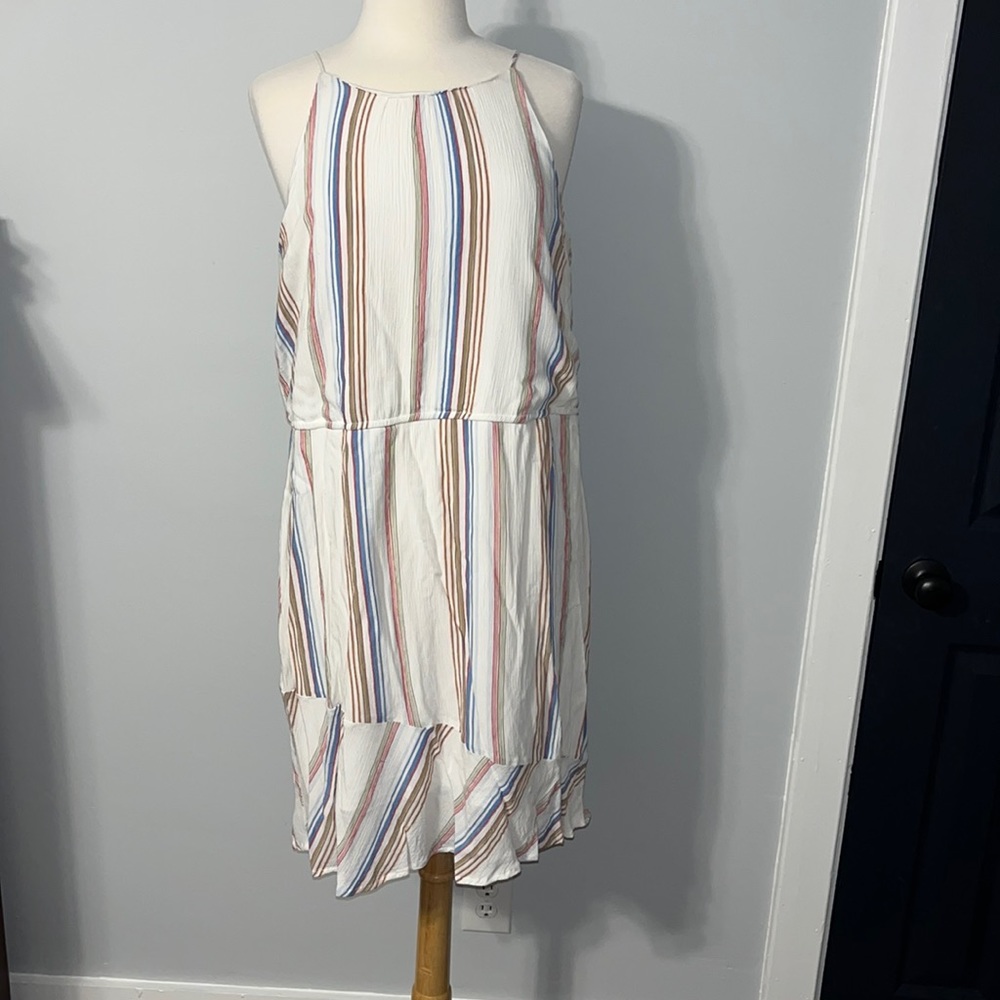 Striped halter dress